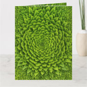 Emerald Fraktal Bloom Karte (Vorderseite)