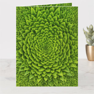 Emerald Fraktal Bloom Karte