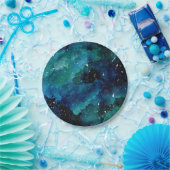 Emerald Galaxy Pappteller (Party)