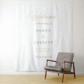 Emerald Garden Wedding Welcome Tapestry Sign Wandteppich (Beispiel)