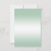 Emerald Gem Bow & Ribbon 55. Hochzeitstag RSVP Karte (Rückseite)