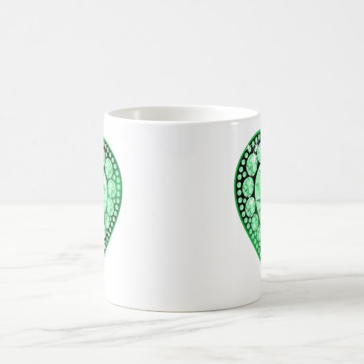 Emerald Gem Heart Kaffeetasse (Mittel)
