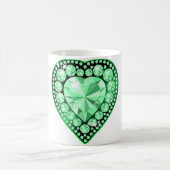 Emerald Gem Heart Kaffeetasse (Mittel)