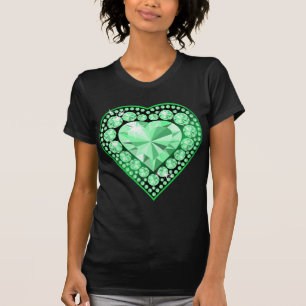 Emerald Gem Heart T-Shirt