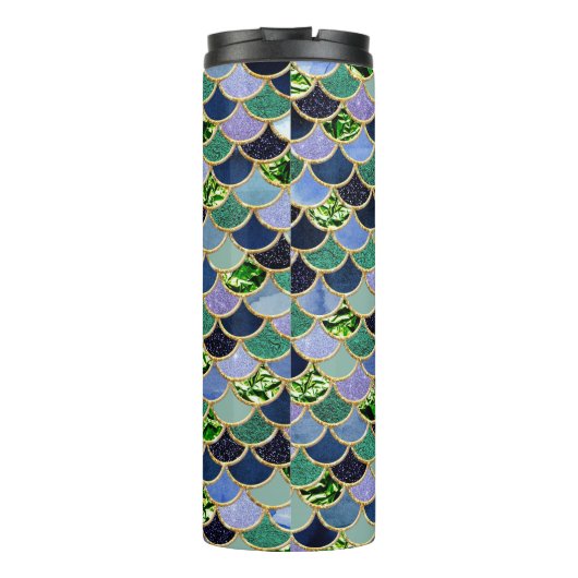 Emerald Gem Mermaid Scales Thermosbecher (Rückseite)