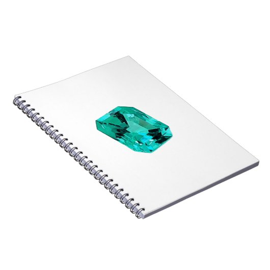 Emerald Gemstone bedruckt Notizblock (Rechte Seite)