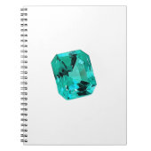 Emerald Gemstone bedruckt Notizblock (Vorderseite)