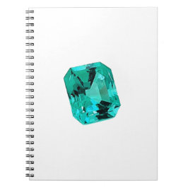 Emerald Gemstone bedruckt Notizblock