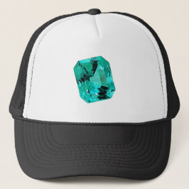 Emerald Gemstone bedruckt Truckerkappe
