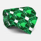 Emerald Gemstone, Birthstone Mai, Light Green Krawatte (Gerollt)