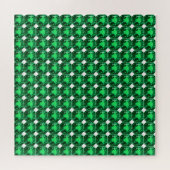 Emerald Gemstone, Birthstone Mai, Light Green Puzzle (Horizontal)