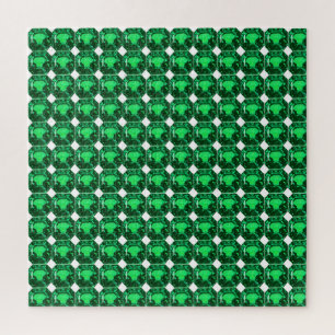Emerald Gemstone, Birthstone Mai, Light Green Puzzle