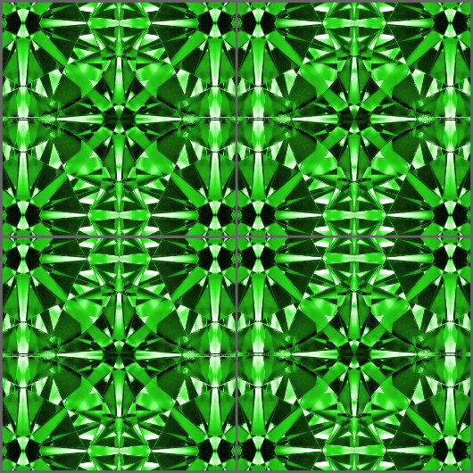 Emerald Gemstone Fliese