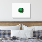 Emerald Gemstone Green Leinwanddruck (Insitu (Schlafzimmer))