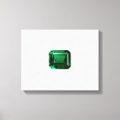 Emerald Gemstone Green Leinwanddruck (Vorderseite)