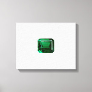 Emerald Gemstone Green Leinwanddruck