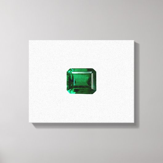 Emerald Gemstone Green Leinwanddruck (Vorderseite)