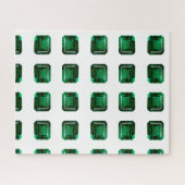 Emerald Gemstone Green Puzzle (Horizontal)