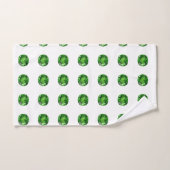 Emerald Gemstone, grün Badhandtuch Set (Handtuch)