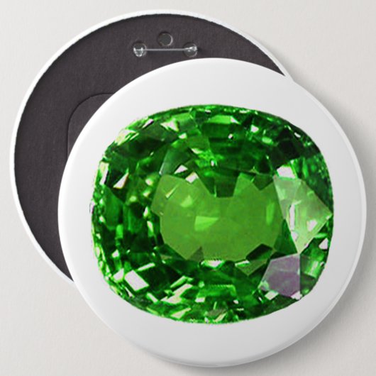 Emerald Gemstone, grün Button (Vorne & Hinten)