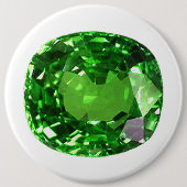 Emerald Gemstone, grün Button (Vorderseite)