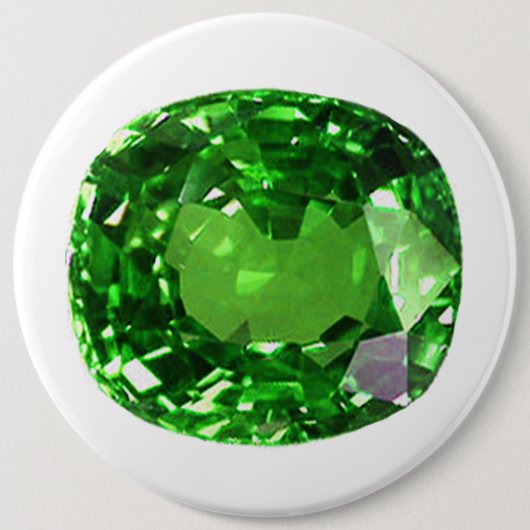 Emerald Gemstone, grün Button (Vorderseite)