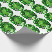 Emerald Gemstone, grün Geschenkpapier (Ecke)