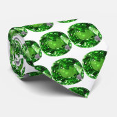 Emerald Gemstone, grün Krawatte (Gerollt)