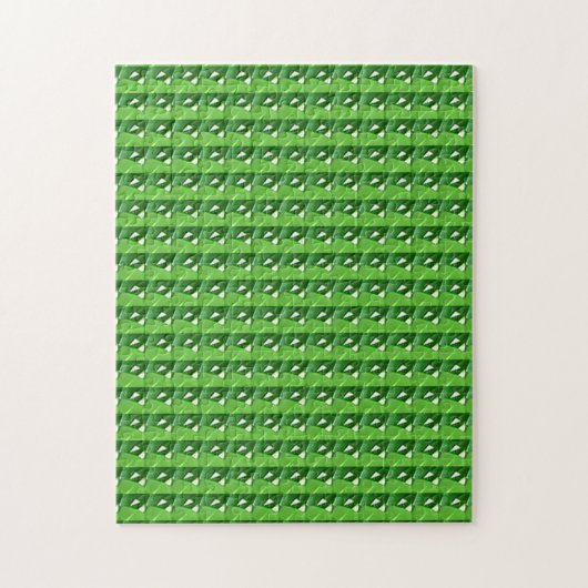 Emerald Gemstone, grün Puzzle (Vertikal)