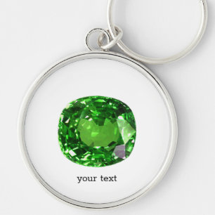 Emerald Gemstone, grün Schlüsselanhänger
