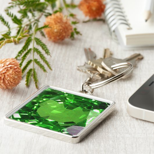 Emerald Gemstone, Grüner Schlüsselanhänger (Seite)