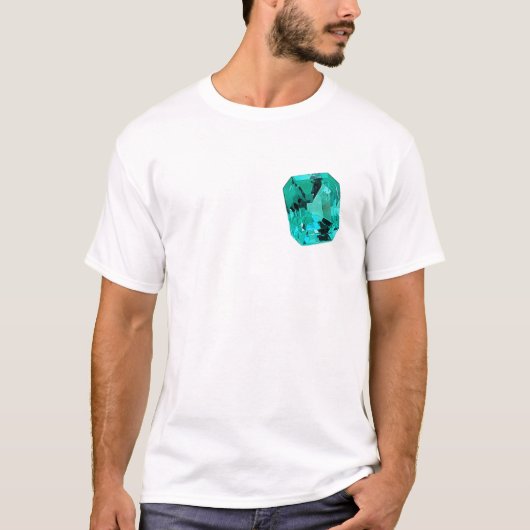 Emerald Gemstone printed on T-Shirt (Vorderseite)