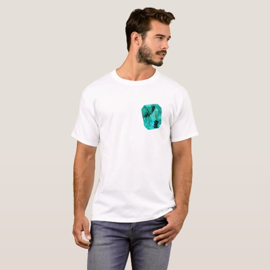 Emerald Gemstone printed on T-Shirt (Vorne ganz)