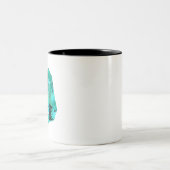 Emerald Gemstone printed on Zweifarbige Tasse (Mittel)
