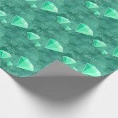 Emerald Gemstones. Schmuckgeschenk Geschenkpapier (Ecke)