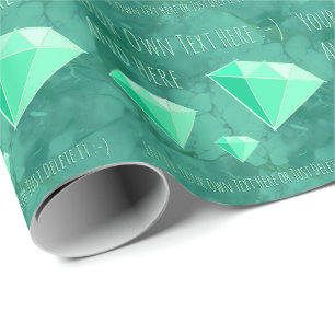 Emerald Gemstones. Schmuckgeschenk Geschenkpapier