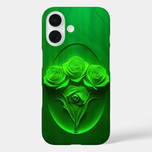 Emerald Gerahmt Rose Art Case-Mate iPhone Case (Rückseite)
