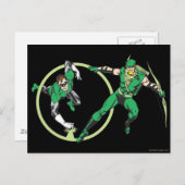 Emerald Gladiator & Emerald Archer Postkarte (Vorne/Hinten)