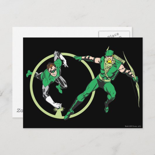 Emerald Gladiator & Emerald Archer Postkarte (Vorne/Hinten)