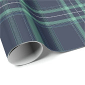Emerald Glen Kariert Wrapping Paper Geschenkpapier (Rolleneckpunkt)