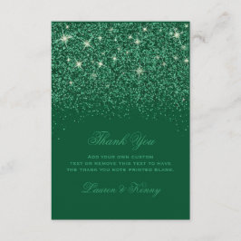 Emerald Glitz Glitzer Vielen Dank an Ihre Karten