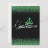 Emerald Glitzer, Einladungen von Quinceanera (Rückseite)