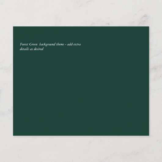 Emerald Gold Agate - Hochzeit SPAREN DATENSCHUTZ (Rückseite)