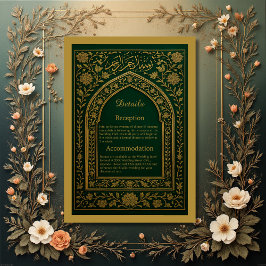 Emerald Gold Arabic Begleitkarte