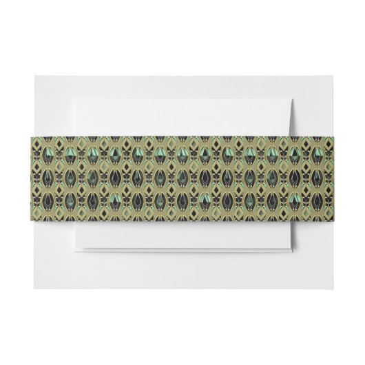 Emerald & Gold Art Deco Einladungsbanderole (Vorderseite Beispiel)