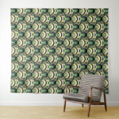 Emerald & Gold Art Deco Foto Hintergrund Wandteppich (Beispiel (Horizontal))