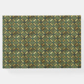 Emerald & Gold Art Deco Gästebuch (Rückseite)