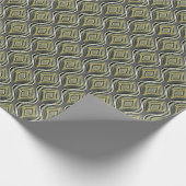 Emerald & Gold Art Deco Geschenkpapier (Ecke)