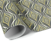 Emerald & Gold Art Deco Geschenkpapier (Rolleneckpunkt)