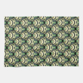 Emerald & Gold Art Deco Geschirrtuch (Horizontal)